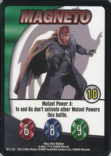 X-Men Trading Card Game (Base Set) card 124 Magneto