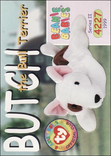 Beanie Babies Series 2 (Base Set) card 159 Butch the Bull Terrier