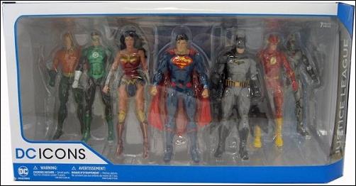 DC New 52: Deluxe & Box Sets figure 2-B Justice League (7-pack)(New Wonder Woman)