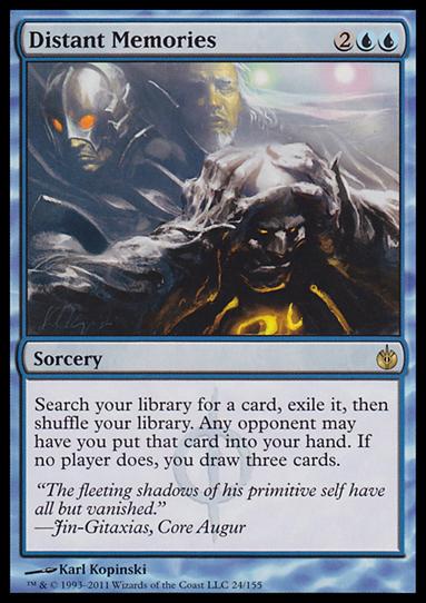 Magic the Gathering: Mirrodin Besieged (Base Set) card 24 Distant Memories