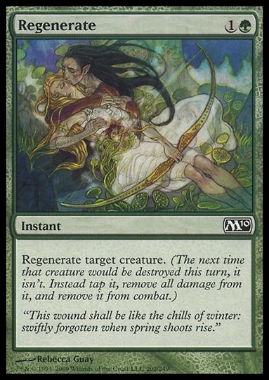 Magic the Gathering: 2010 Core Set (Base Set) card 202 Regenerate