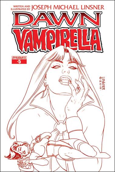 Dawn/Vampirella issue 5-C 1:25 Blood Red Cover