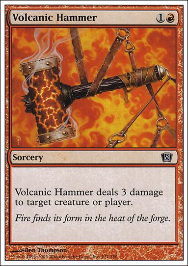 Magic the Gathering: 8th Edition (Base Set) card 231 Volcanic Hammer