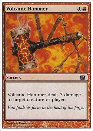 Magic the Gathering: 8th Edition (Base Set) card 231 Volcanic Hammer