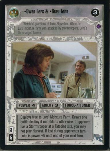 Star Wars: Reflections II: Expanding the Galaxy (Base Set) card 104 Owen Lars & Beru Lars