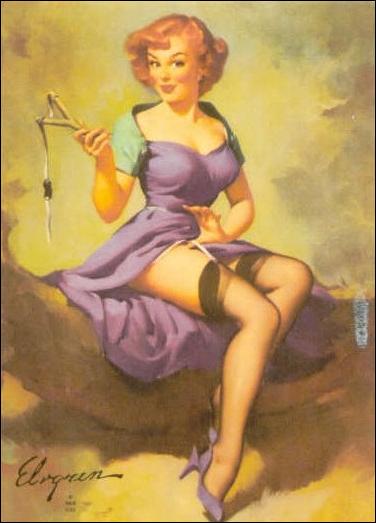 Elvgren's Calendar Pinups (Base Set) card 22 It's a Snap