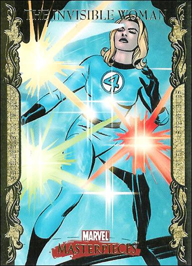 2007 Marvel Masterpieces (Parallel Gold Border Base Set) card 41 The Invisible Woman