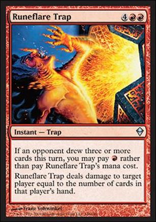 Magic The Gathering: Zendikar (Base Set) card 146 Runeflare Trap