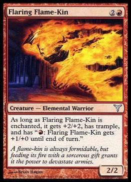 Magic the Gathering: Dissension (Base Set) card 62 Flaring Flame-Kin