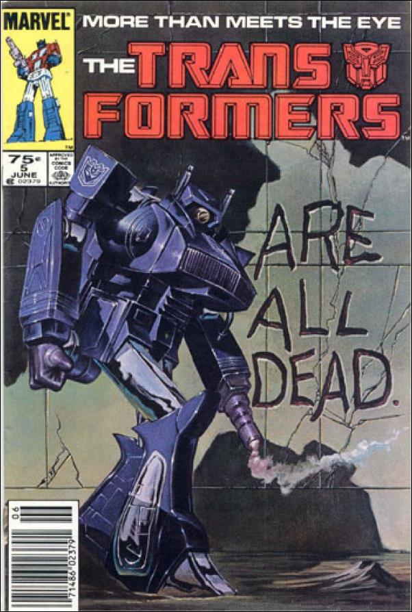 Transformers (1984) issue 5-B Newsstand Cover (1st Printing)