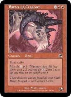 Magic the Gathering: Onslaught (Base Set) card 188 Battering Craghorn