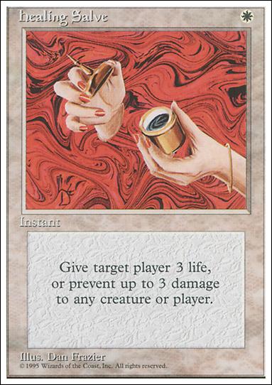Magic the Gathering: 4th Edition (Base Set) card 28 Healing Salve