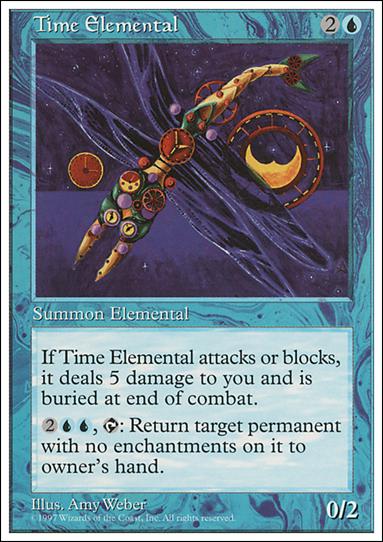 Magic the Gathering: 5th Edition (Base Set) card 129 Time Elemental