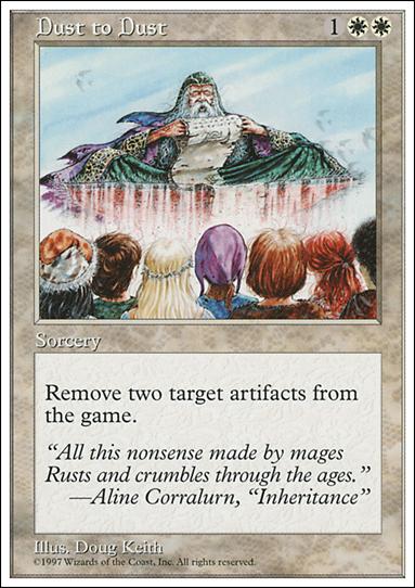 Magic the Gathering: 5th Edition (Base Set) card 29 Dust to Dust