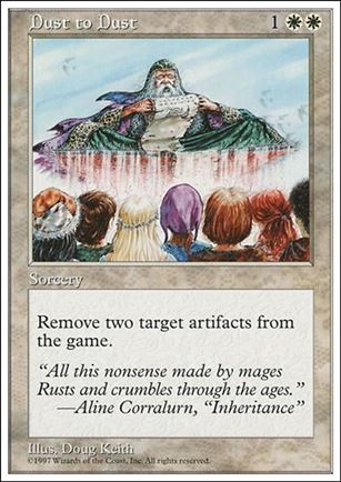 Magic the Gathering: 5th Edition (Base Set) card 29 Dust to Dust