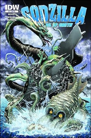 Godzilla: Rulers of the Earth issue 3-B Jeff Zarnov 1:10 Cover