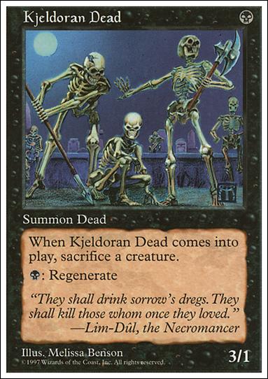 Magic the Gathering: 5th Edition (Base Set) card 170 Kjeldoran Dead