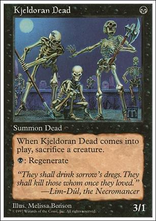 Magic the Gathering: 5th Edition (Base Set) card 170 Kjeldoran Dead