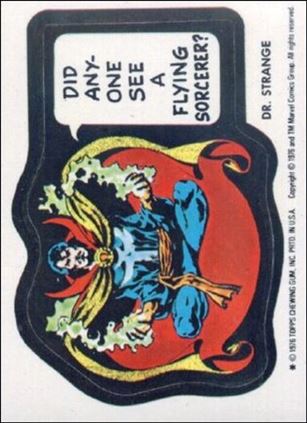 Marvel Super Heroes Stickers (Base Set) card NN10 Dr. Strange - 