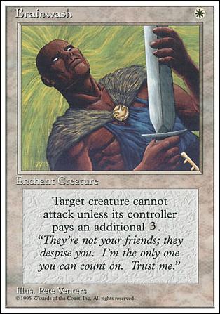 Magic the Gathering: 4th Edition (Base Set) card 11 Brainwash