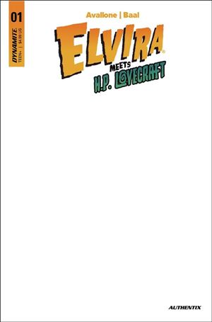 Elvira Meets H.P. Lovecraft issue 1-E Blank Authentix Cover