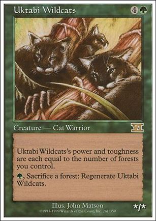 Magic the Gathering: 6th Edition (Base Set) card 261 Uktabi Wildcats