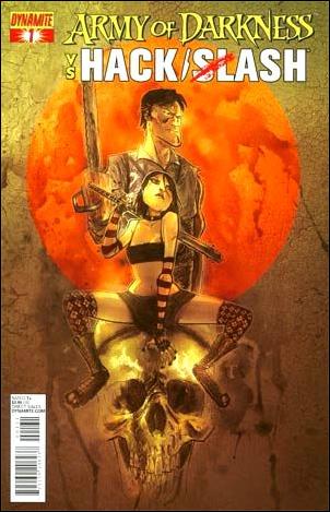 Army of Darkness vs. Hack/Slash issue 1-C Ben Templesmith Cover