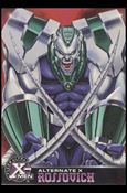 1996 Fleer Ultra X-Men All Chromium (Alternate X Embossed Subset) card 16 Rossovich