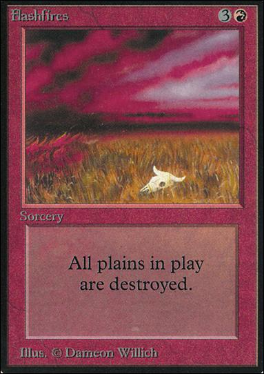 Magic the Gathering: Limited Edition Alpha (Base Set) card 151 Flashfires