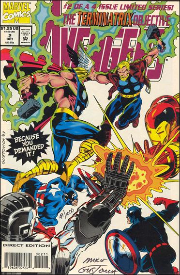 Avengers: The Terminatrix Objective issue 2-B DF Set (Signed by Mike Gustovich) 1/1000