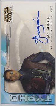Star Wars: Attack of the Clones Widevision  (Autograph Subset) card nn12 Jay Laga'aia - Captain Typho (1:29 Packs)