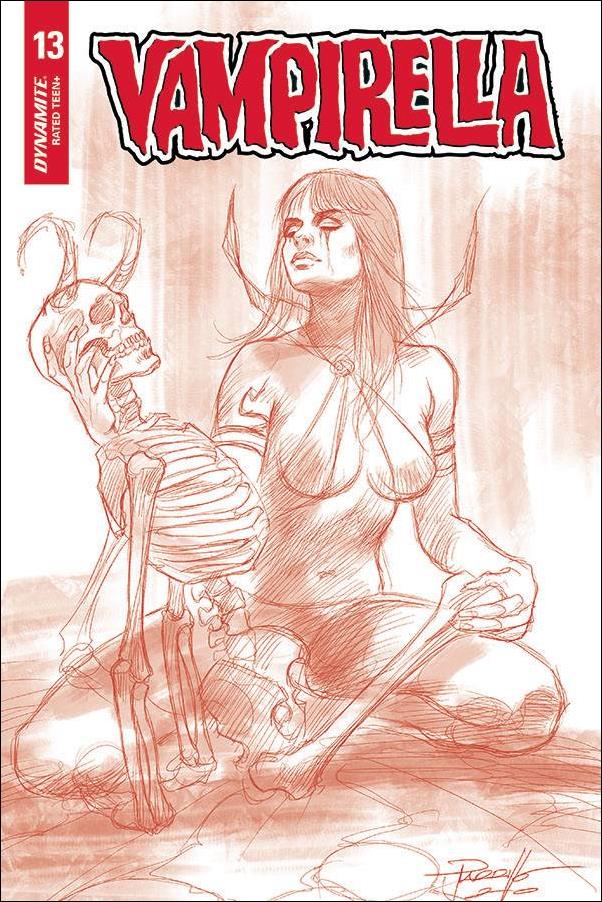 Vampirella (2019) issue 13-L Lucio Parrillo 1:15 Red Tint Sketch Cover