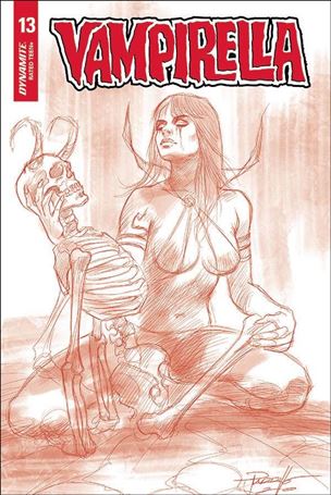 Vampirella (2019) issue 13-L Lucio Parrillo 1:15 Red Tint Sketch Cover