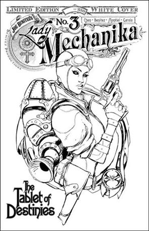 Lady Mechanika: The Tablet of Destinies issue 3-E Joe Benitez White Cover 1/250