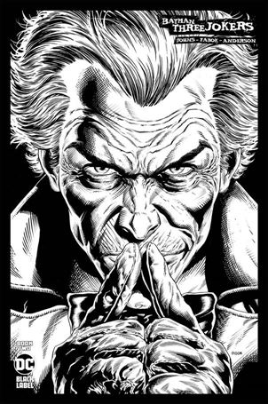 Batman: Three Jokers issue 2-G Jason Fabok 1:100 Black & White Cover