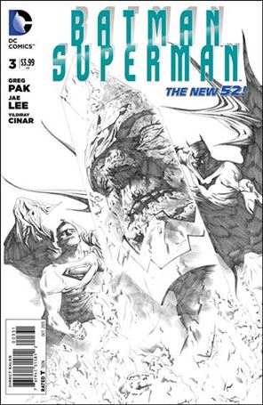 Batman/Superman (2013) issue 3-E Jae Lee 1:100 Sketch Cover