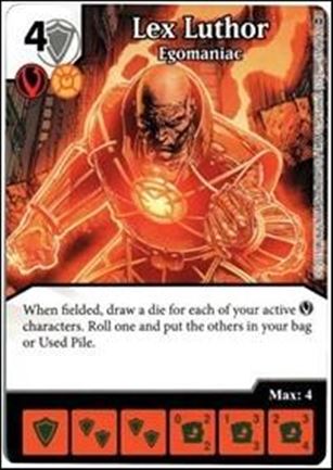 DC Comics Dice Masters War of Light card 55 Lex Luthor: Egomaniac 