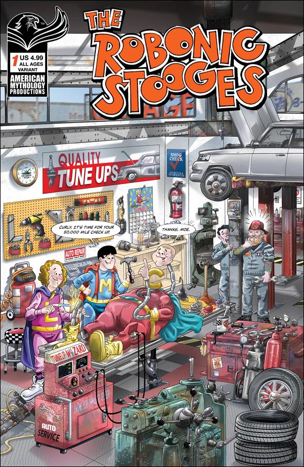 Robonic Stooges issue 1-B Jorge Pacheco Cover