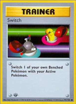 Pokemon (Base Set) card 95/102 Switch (1st Edition) - Shadowless