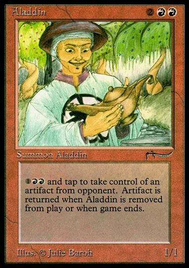 Magic the Gathering: Arabian Nights (Base Set) card 34 Aladdin