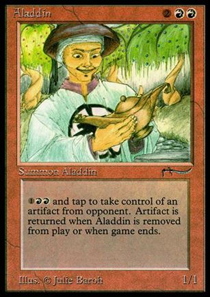 Magic the Gathering: Arabian Nights (Base Set) card 34 Aladdin