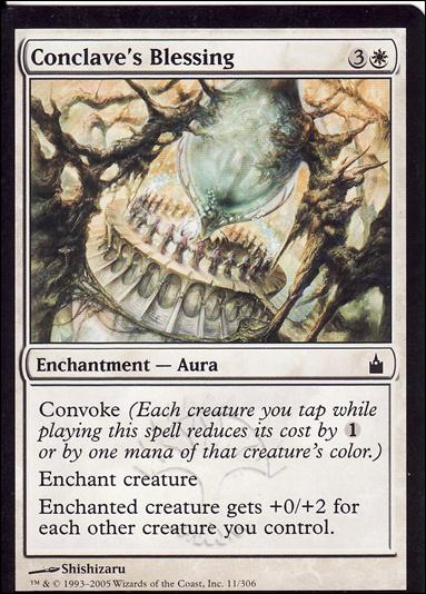 Magic the Gathering: Ravnica (Base Set)  card 11 Conclave's Blessing