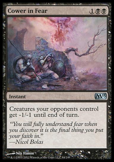 Magic the Gathering: 2013 Core Set (Base Set) card 84 Cower in Fear