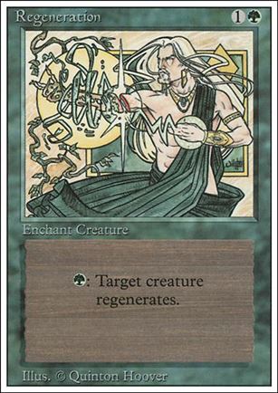 Magic the Gathering: Revised (Base Set) card 213 Regeneration