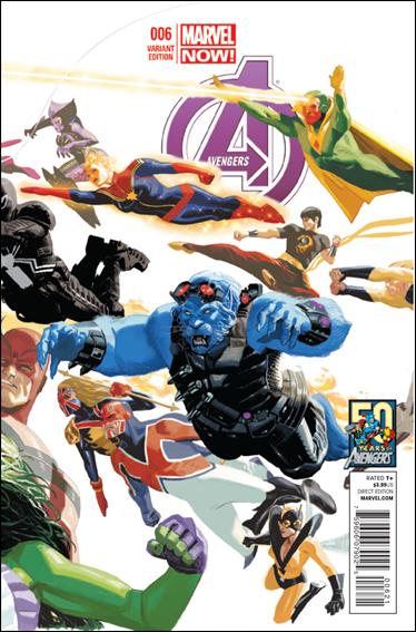 Avengers (2013) issue 6-B Daniel Acuna "Avengers 50th Anniversary" Cover
