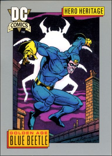 DC Cosmic Cards (Base Set) card 1 Golden Age Blue Beetle