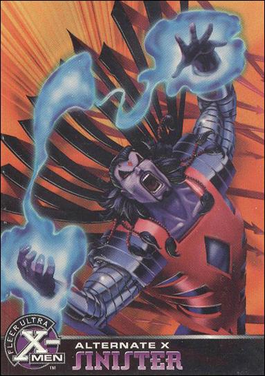 1996 Fleer Ultra X-Men All Chromium (Alternate X Embossed Subset) card 14 Sinister