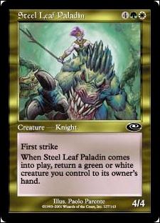 Magic the Gathering: Planeshift (Base Set) card 127 Steel Leaf Paladin