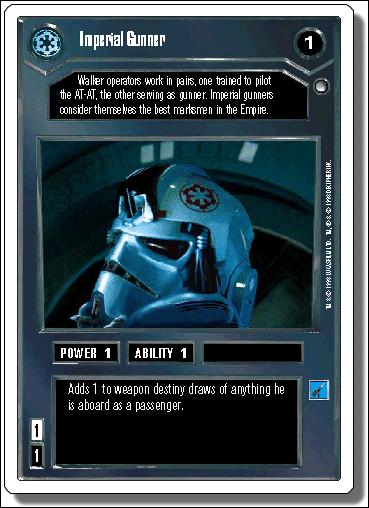 Star Wars: Hoth Revised (Base Set) card 8 Imperial Gunner