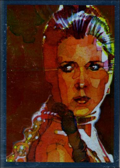Star Wars Galaxy: Series 7 (Foil Subset) card 7 Slave Leia - Silver Foil